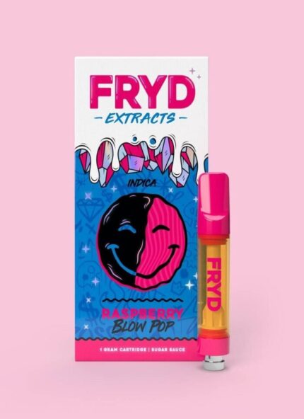 Raspberry Blow Pop Fryd Carts – 85% THC – Indica Vape Cartridge